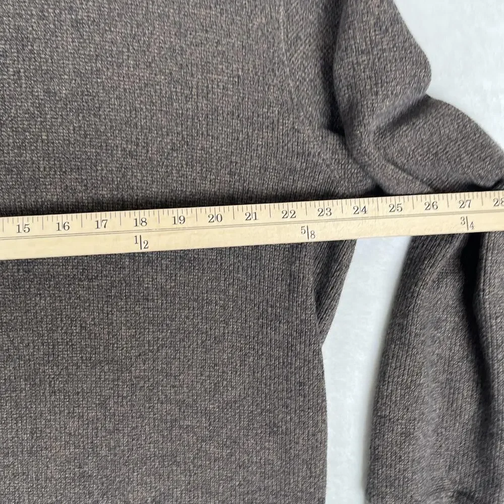 Woolrich Sweater Mens 2XLT Brown 1/4 Zip Mock Neck Knit Pullover Big & Tall